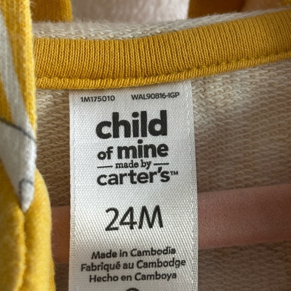 CARTER’S Yellow Floral Cardigan - Picture 2 of 4